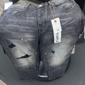 NWT Purple Brand PU6002 Slim Fit Grey Washed Jeans Size 30